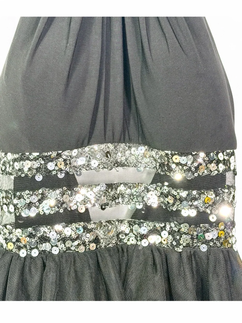 BLONDIE NITES BY STACY SKLAR Juniors Halter Top Sequin Style Mini Dress Size 1